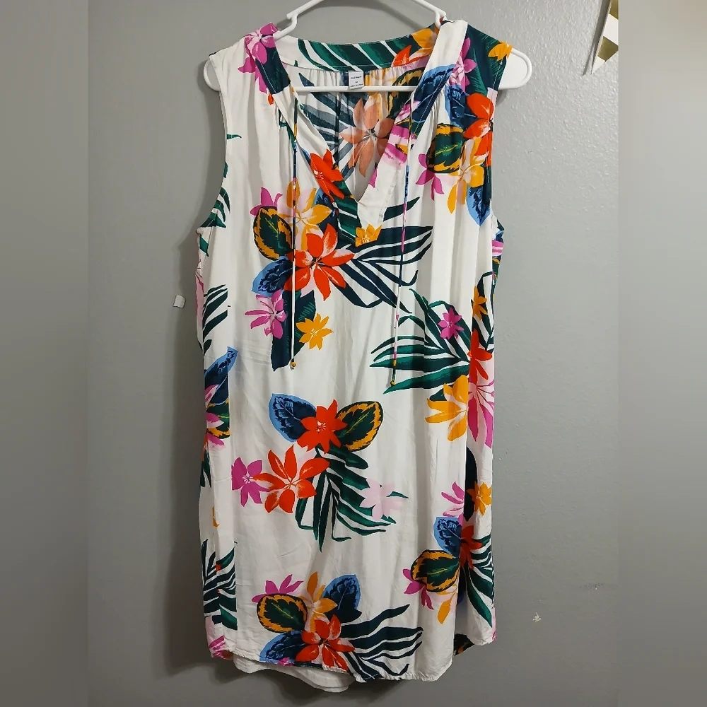 Old Navy Tropical Print Sleeveless‎ Dress